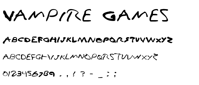 Vampire Games font